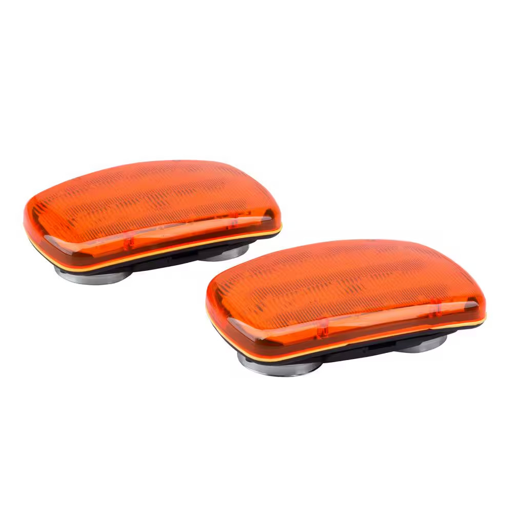 Magnetic LED Safety Lights, Amber (2-Pack)