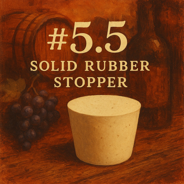LD Carlson No. 5.5 Solid Rubber Stopper