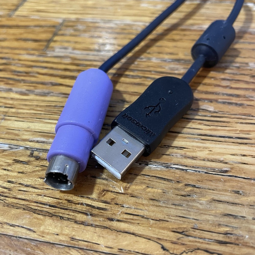 Microsoft Wireless Optical Desktop Receiver 3.0A Model 1029 PS/2 and USB Cable