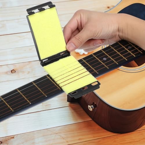 Professional Guitar String Scrubber & Fingerboard Cleaner – Reusable, Washable