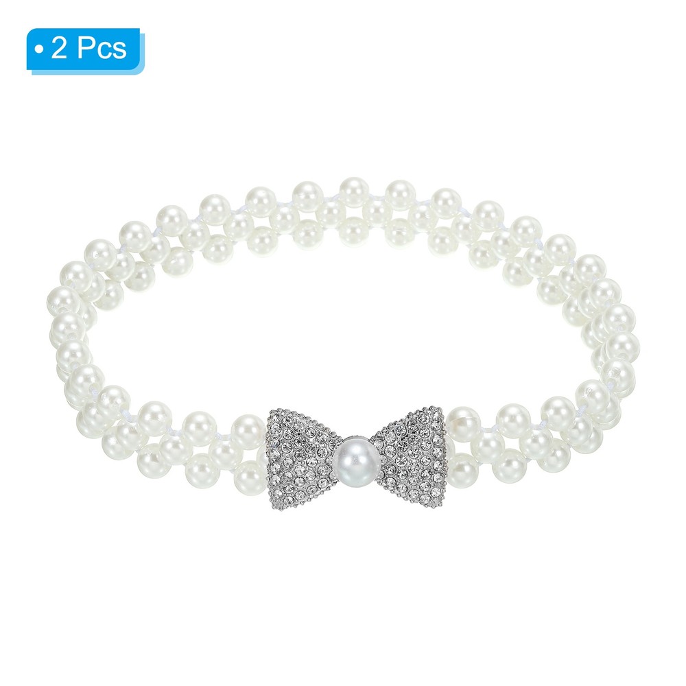 2pcs Curtain Tiebacks Ropes Bow-Knot Style Drape Tie Backs Silver