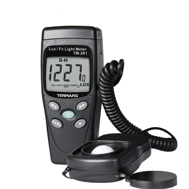 TENMARS TM-201 Digital LED Light Meter Luminometer Lux Meter reading 2000