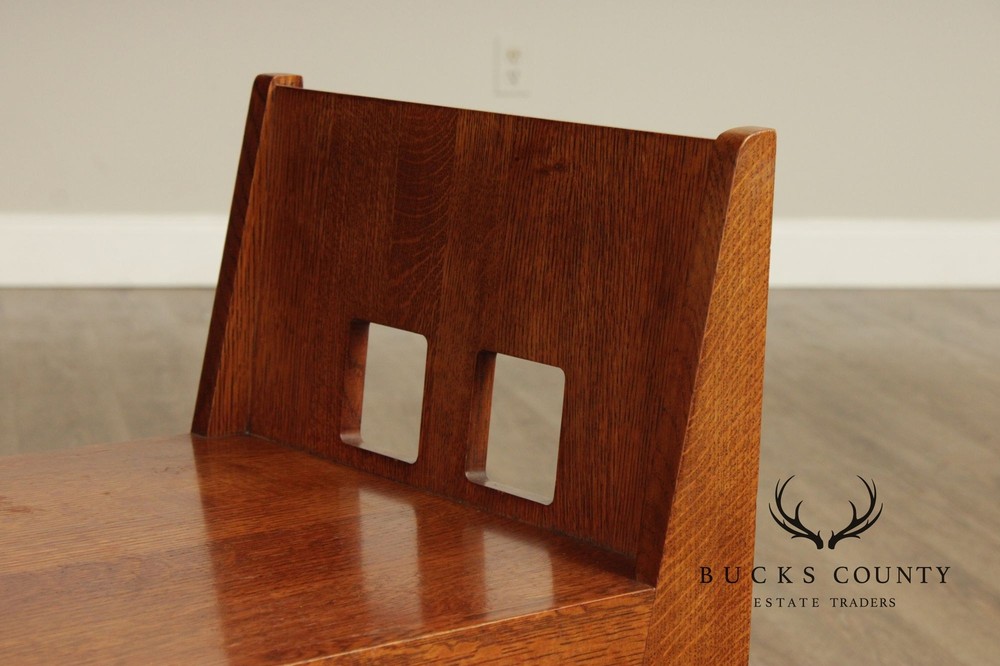 Stickley Mission Collection Oak Limbert Cafe Bench
