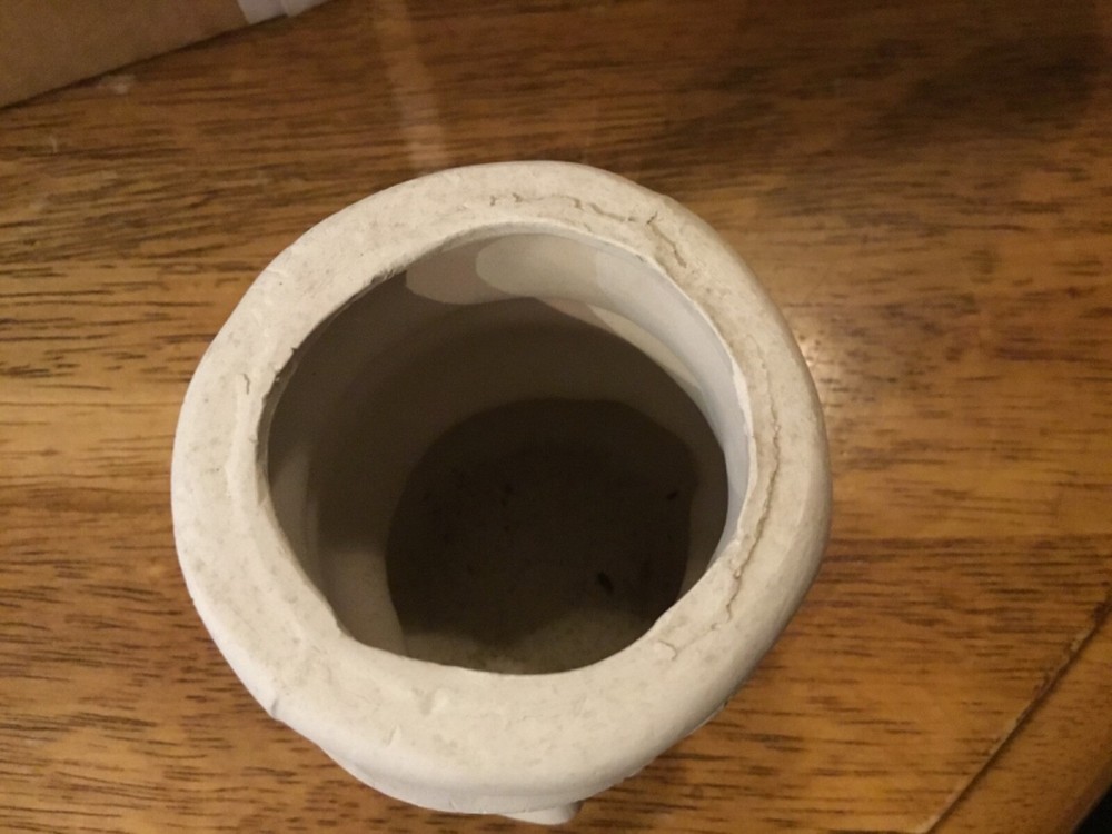 Ceramic Bisque Mold Made Ready to Paint Snowman Container