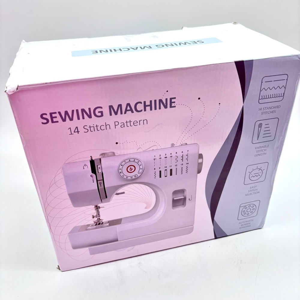 Compact Sewing Machine 14 Stitch Pattern w/ Built In Sewing Light Model UFR-728