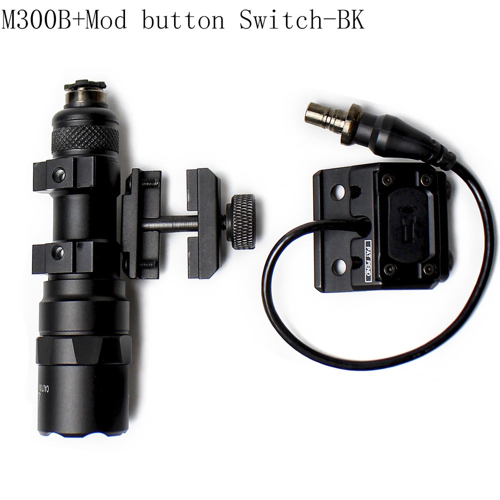 Tactica M300B LED Weapon Light  with Remote Pressure Switch + Mod Button Switch