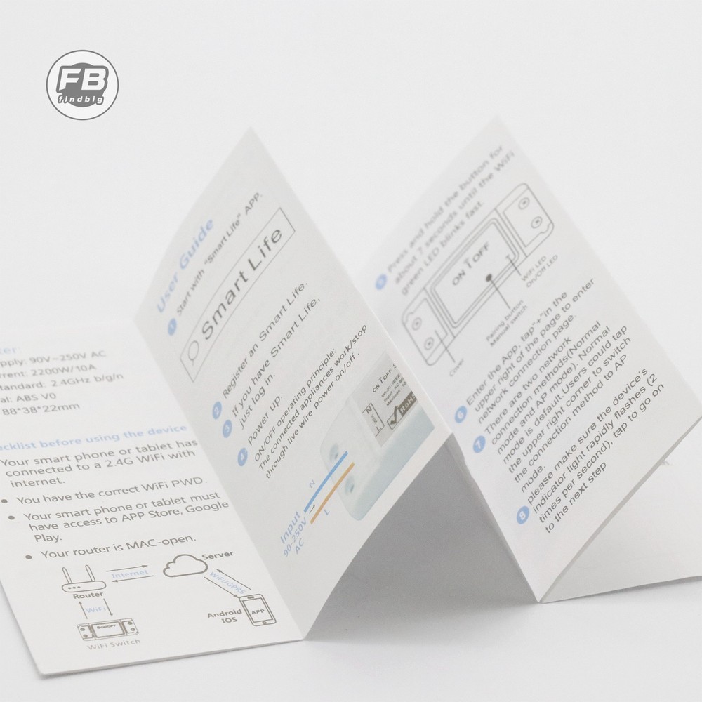 Smart WiFi Switch APP Remote Control ON OFF For Smart Life Google/IFTTT/Amazon