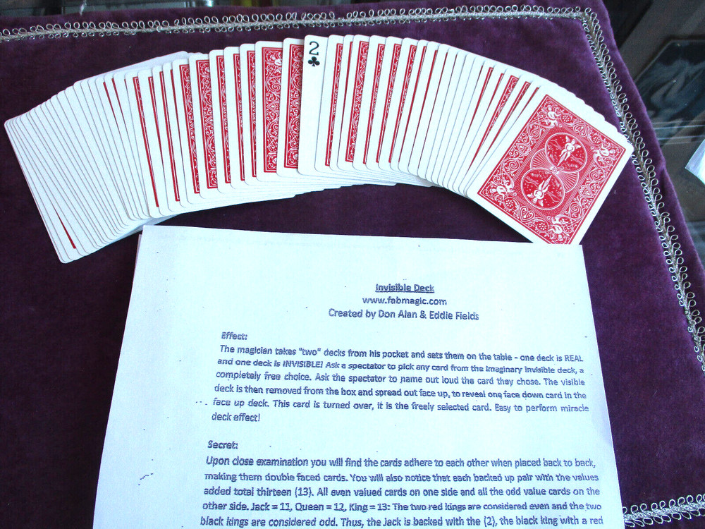 Invisible Deck, PRO Style