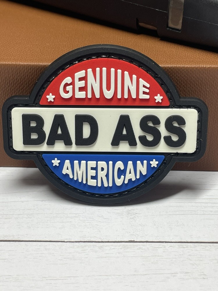 PVC Tactical Patch - Tactical Morale American Bad Ass Patch - Rubber Patch