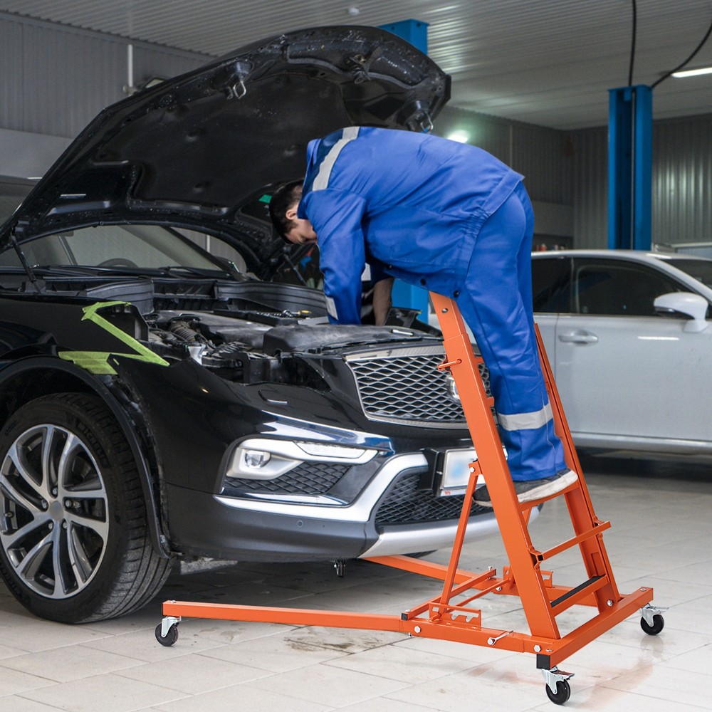Foldable Engine Creeper Automotive Topside Creeper 400LBS Adjustable 48"-66" USA