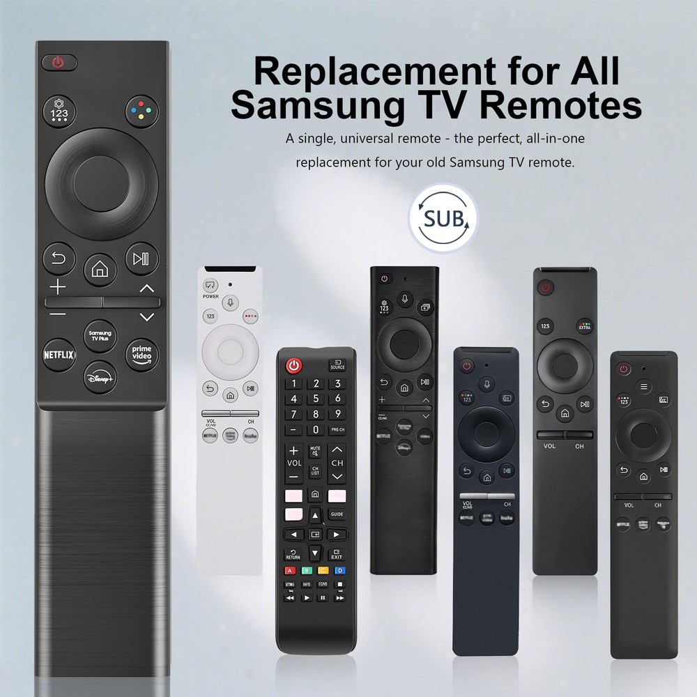 Replacement for Samsung Smart TV Remote Control, Universal Compatible Black