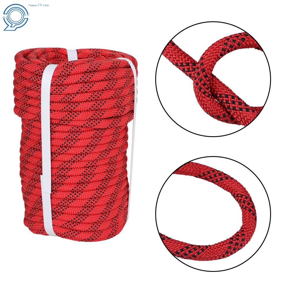 3/8" × 100' High Strong Braid Polyester Rope Arborist Tree Rope 3520Lbs