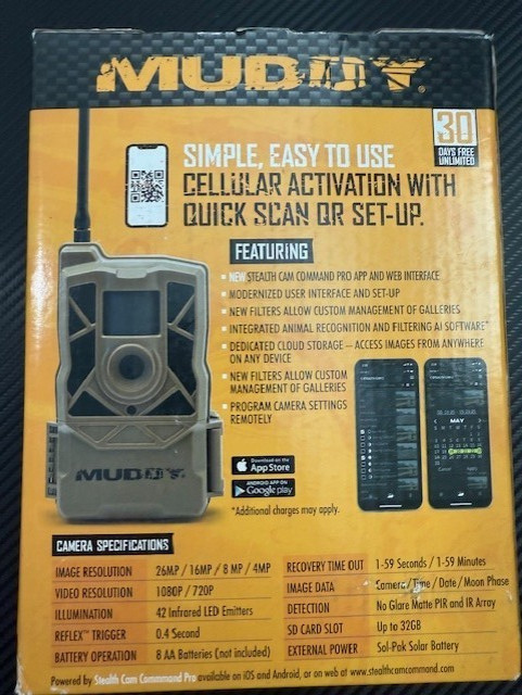 Muddy Morph Verizon Cellular Trail Camera 26MP