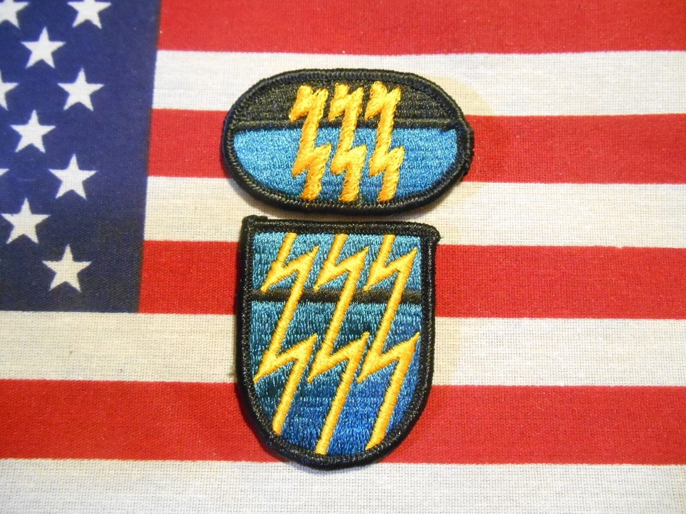 12th Special Force Group Beret Flash an Para Oval