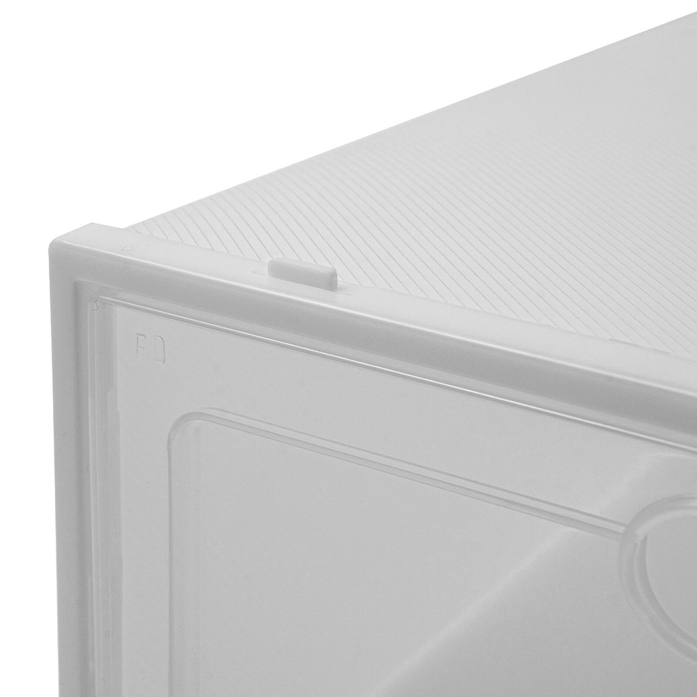 20Pcs Home Stackable Clear Plastic Transparent Shoe Box Storage Organizer