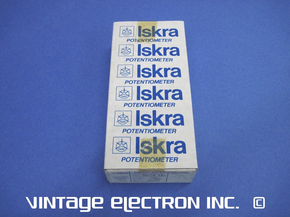 (10) ISKRA Linear Trim Pot (Variable Resistor): 500 Ohm 20% (Vertical PC Mount)