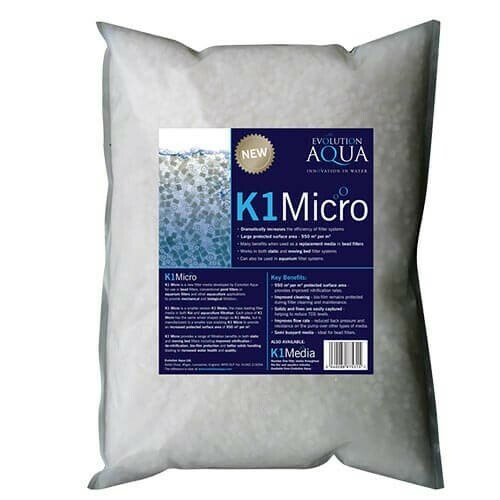 Evolution Aqua K1 Micro Media - Biological Filter Media 1.76 cu Ft K1Micro50L