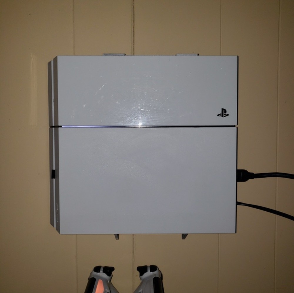PS4 Wall Mount - PlayStation 4 Console Wall Bracket Holder - Space Saving Gaming