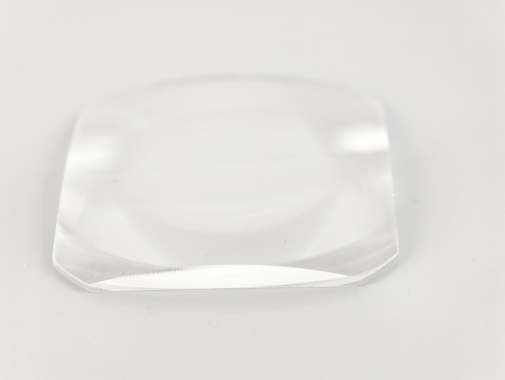 Large 50mm Convex Lens Square Microscope Collimator Collector