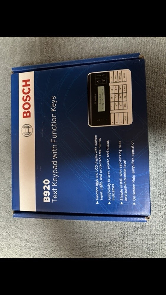 Bosch B920 Text Keypad Control Panel with Function Keys