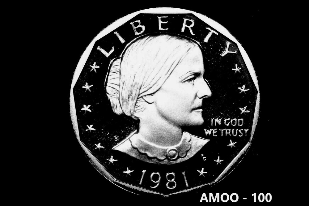 1981 S Proof Susan B Anthony SBA Dollar coin Type 1