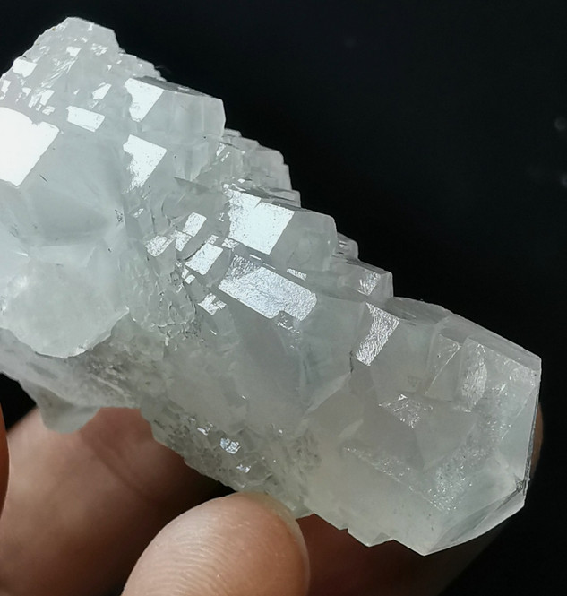 UV Fluorescent Stair Step Stacked Elestial Calcite