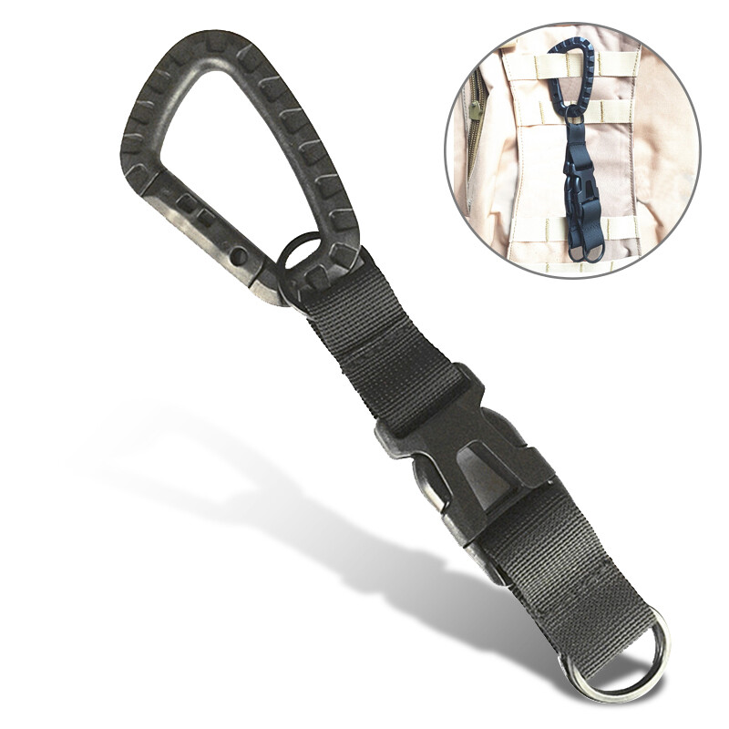 Tactical Keychain Strap Belt Clip Backpack Hooks Key Belt Accessories MOLLE