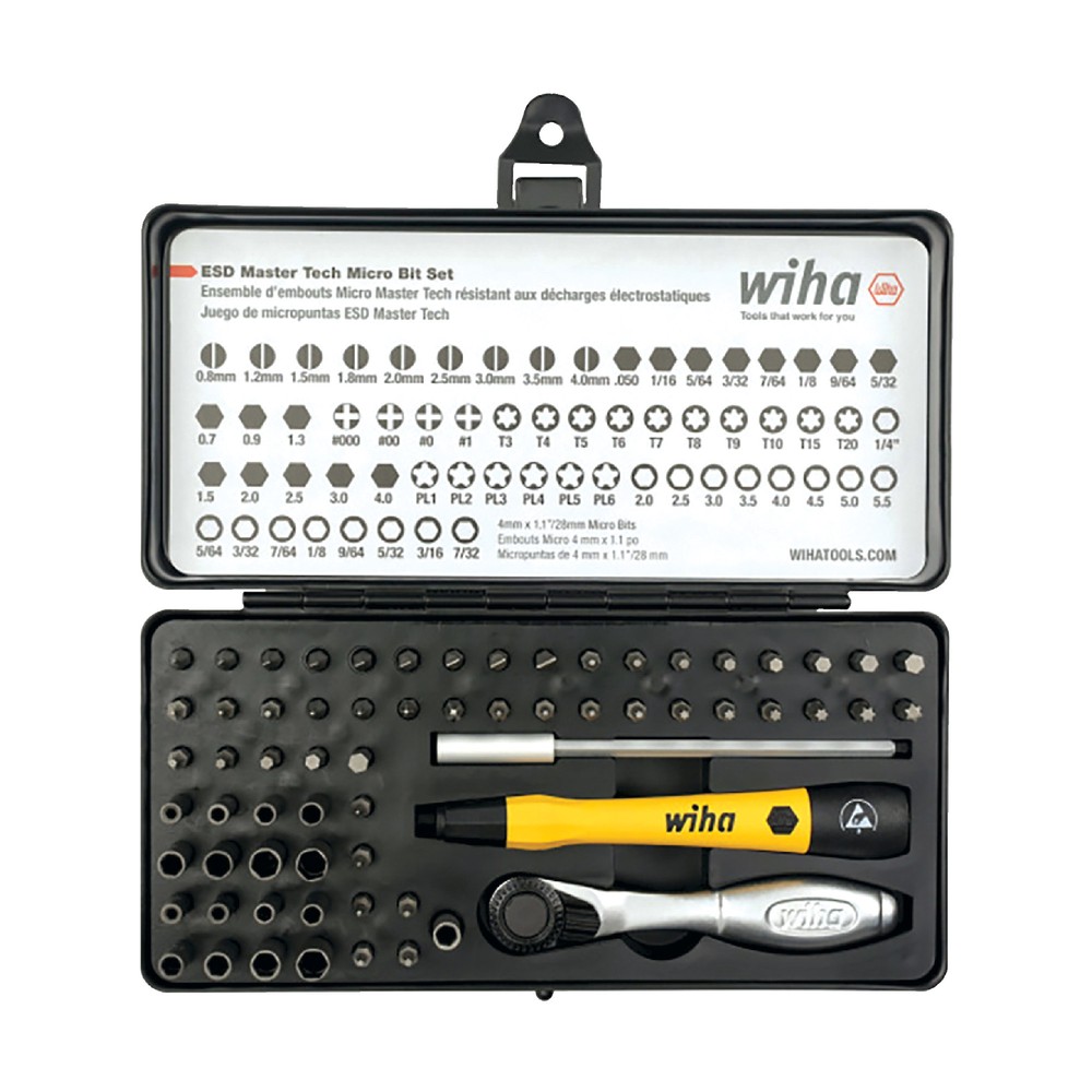 Wiha 75965 65 Piece MicroBit Set