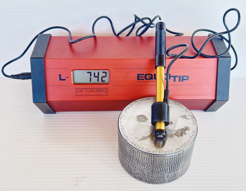 Proceq Equotip Hardness Tester with Type-D Test Block and Type-E Probe