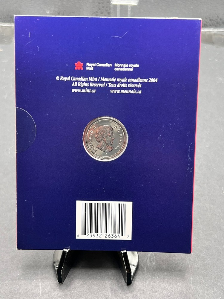 2004 Canada Celebration - Colorized 25 Cents Proof-Like BU