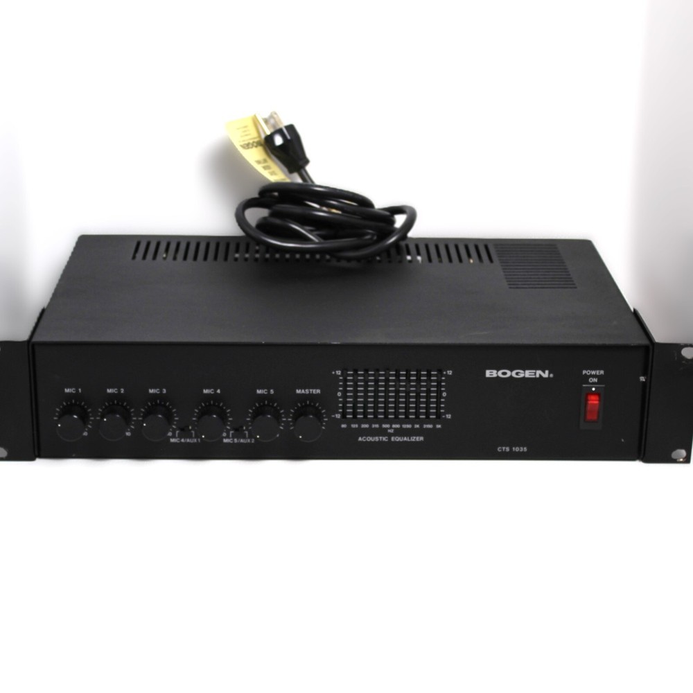 Bogen Acoustic Equalizer Model CTS 1035 Public Address Amplifier Rack mount