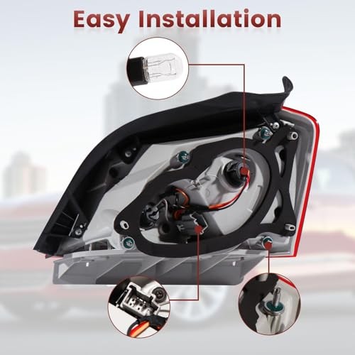 Tail Lights Assembly Compatible with 2014-2020 Chevy Driver Side Outer