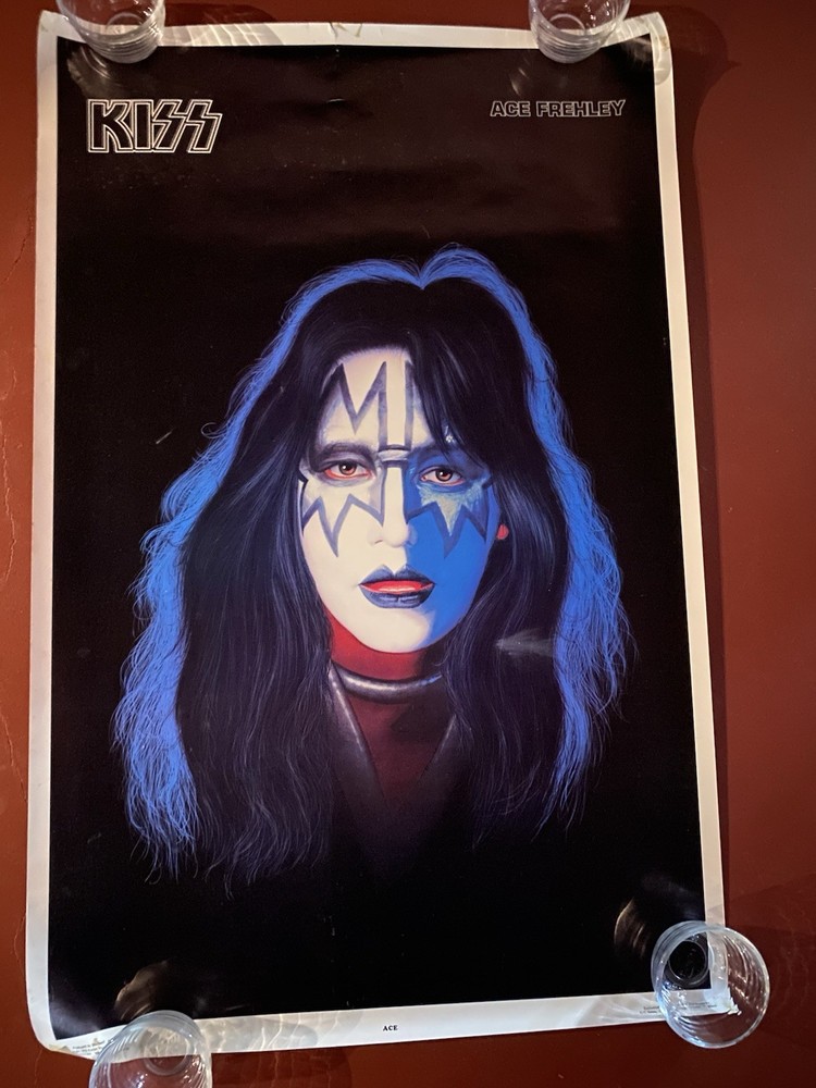 ACE FREHLEY KISS SOLO ALBUM POSTER 1978 Aucoin
