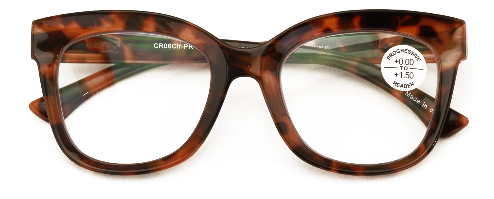 Women Large Oversized Progressive Clear Bifocal Reading glasses - No Line or Bub