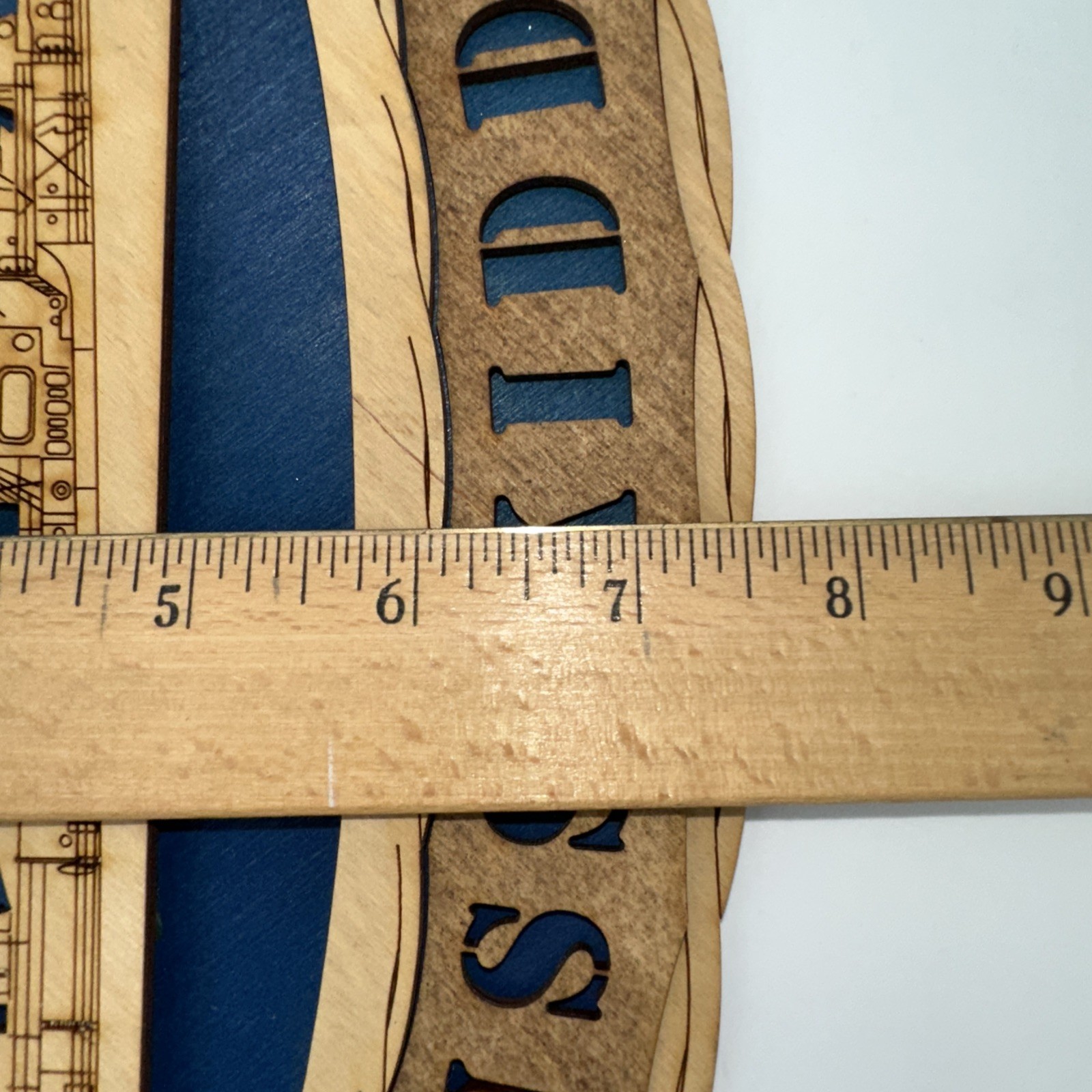 US Navy USS Kidd DD661 Wooden 3D Laser Cut Wall Decor Military Ship Plaque