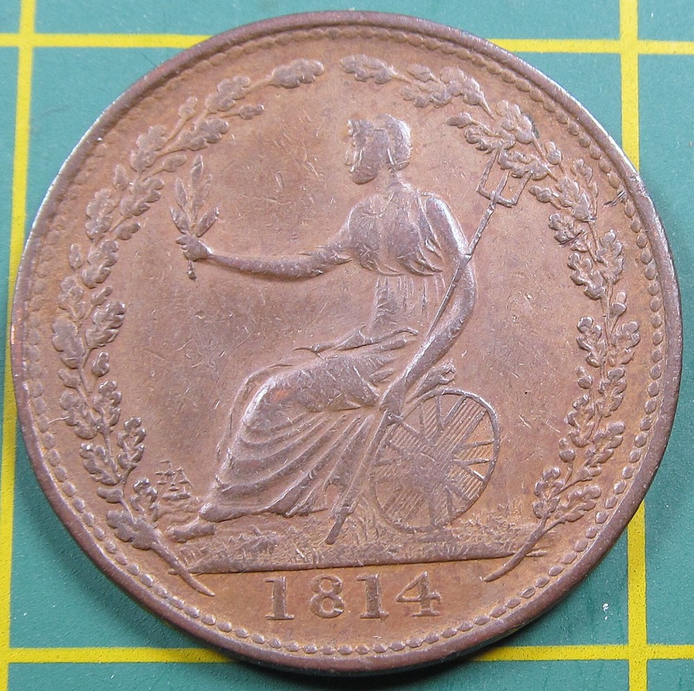 1814 Wellington Halfpenny Token WE-8A6
