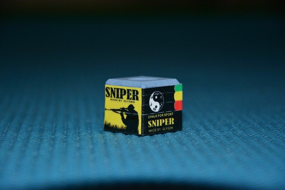 SNIPER Billiard CHALK - BLUE - One piece