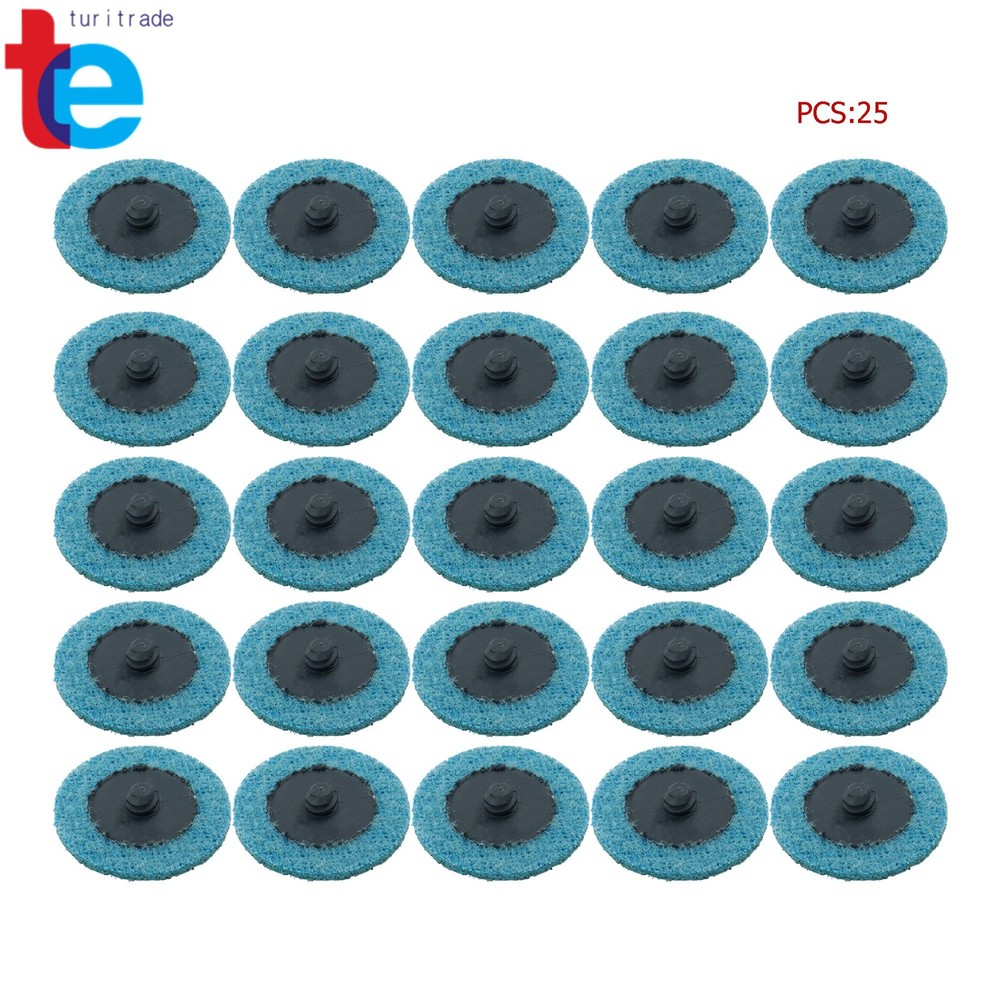 25 Pcs Quick Change Surface Conditioning Disc 2" Blue (Fine) Prep Pad