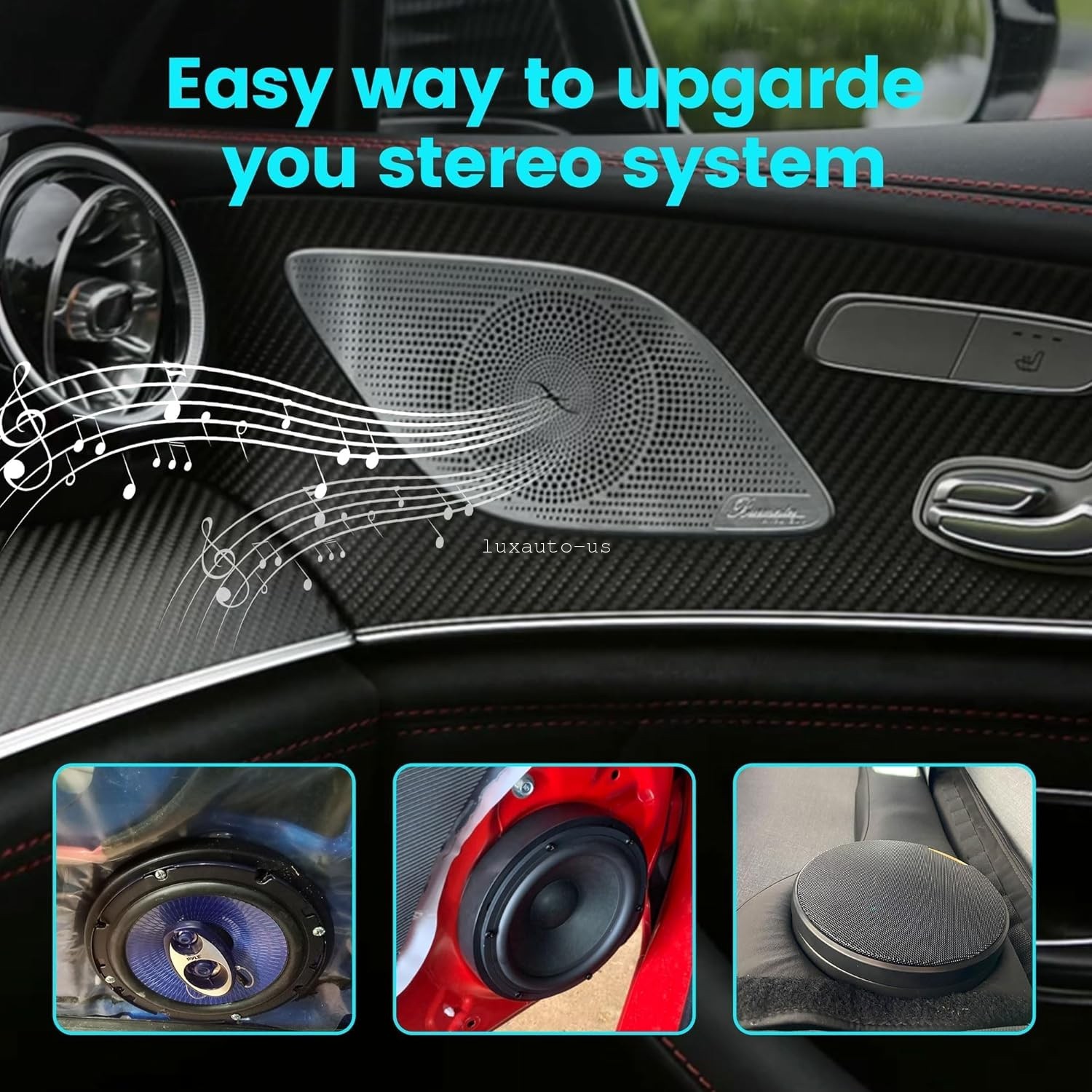 6.5 inch Plastic Spacer Speaker Rings Custom Mounting Adapter Subwoofer 2 Pairs