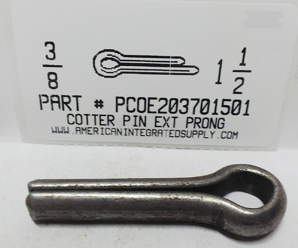 3/8X1-1/2 COTTER STEEL PLAIN (10)