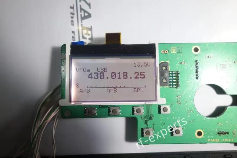 YAESU FT-897/897D LCD replacement part 'zebra stripes' issue　2022 New