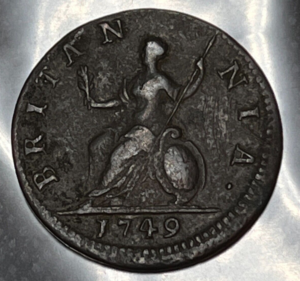 1749 GREAT BRITAIN FARTHING #1103