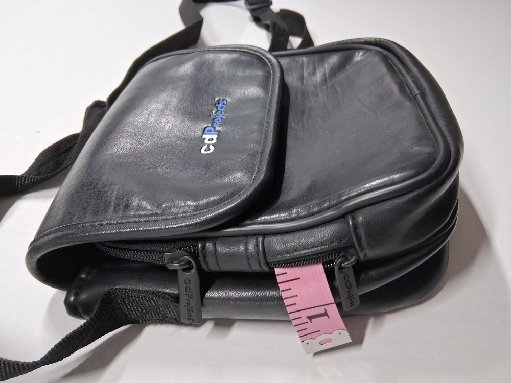 Vintage CD Projects CD Player Carrying Case Black Bag With Strap