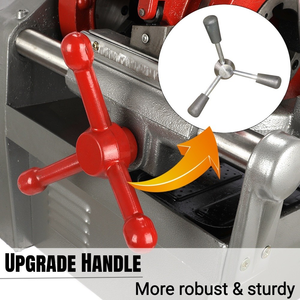 Electric Pipe Threader Machine (1/2" - 2") Threading Cutter, Deburrer Heavy Duty