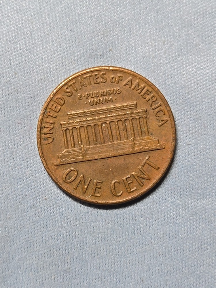 1969 S Lincoln penny with a missing FG error