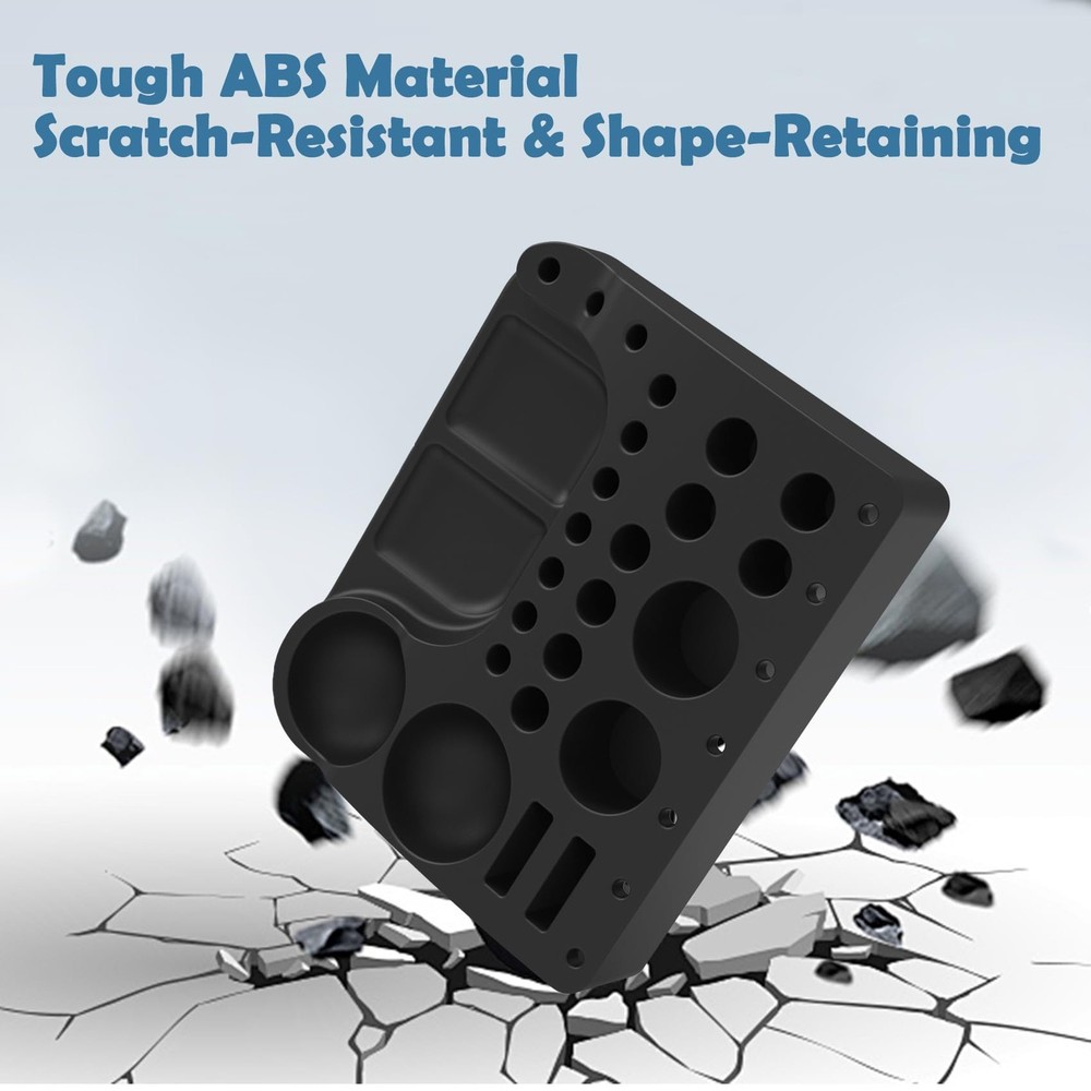 ABS Fly Tying Tool Caddy Organizer Soft Magnets Thread Spool Stand