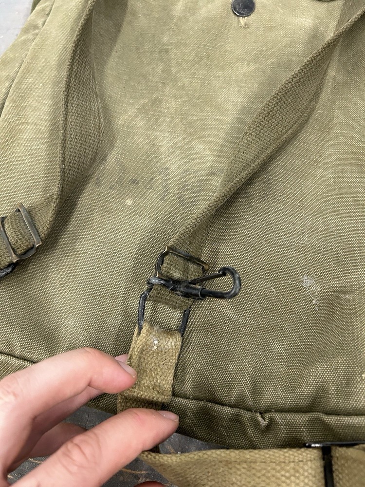 RARE 1945 Vintage WW2 Backpack Sack US Marine Military Gear Rucksack World War 2