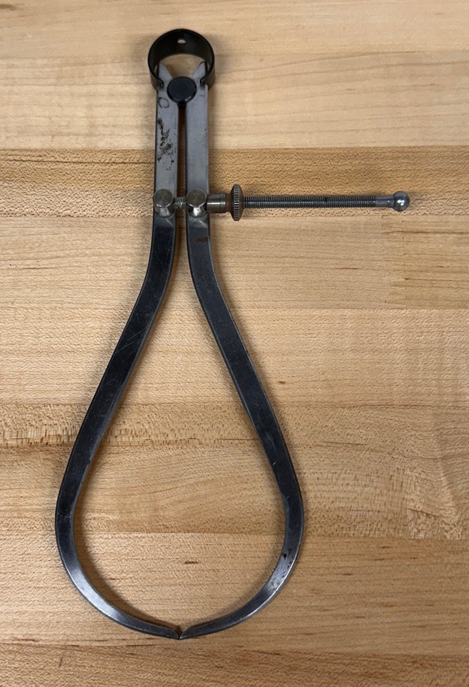 Vintage Spring Caliper Outside Measuring Tool Joint Caliper 0-8"
