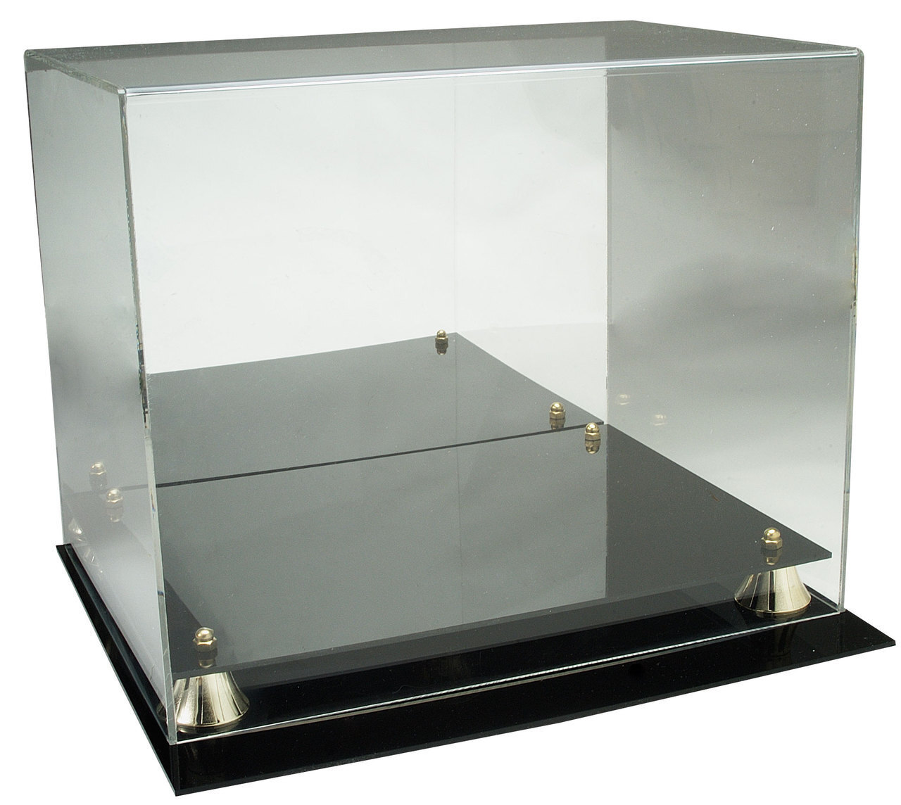 Deluxe Full Size Football Helmet UV Protected Display Case with Mirror Back