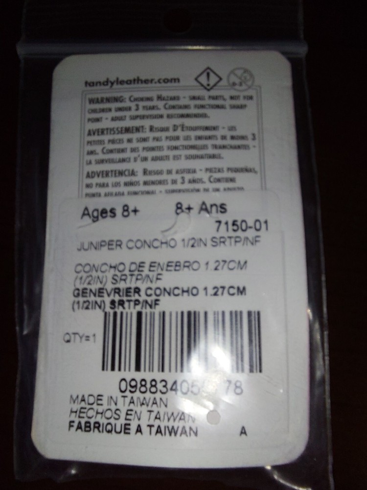 Juniper Concho 1/2" Tandy Leather 7150-01